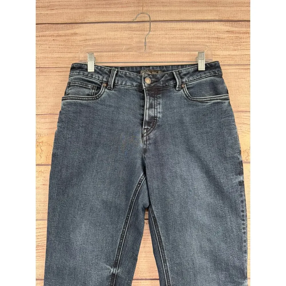 prAna Buxton Slim Boyrfriend Jeans Womens 4/27 Blue Dark Wash Denim